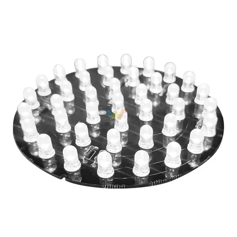 LED Light Board Round Shape DC12V 100mm Traffic Light PCB Board Lacquer Coated Three-proofing