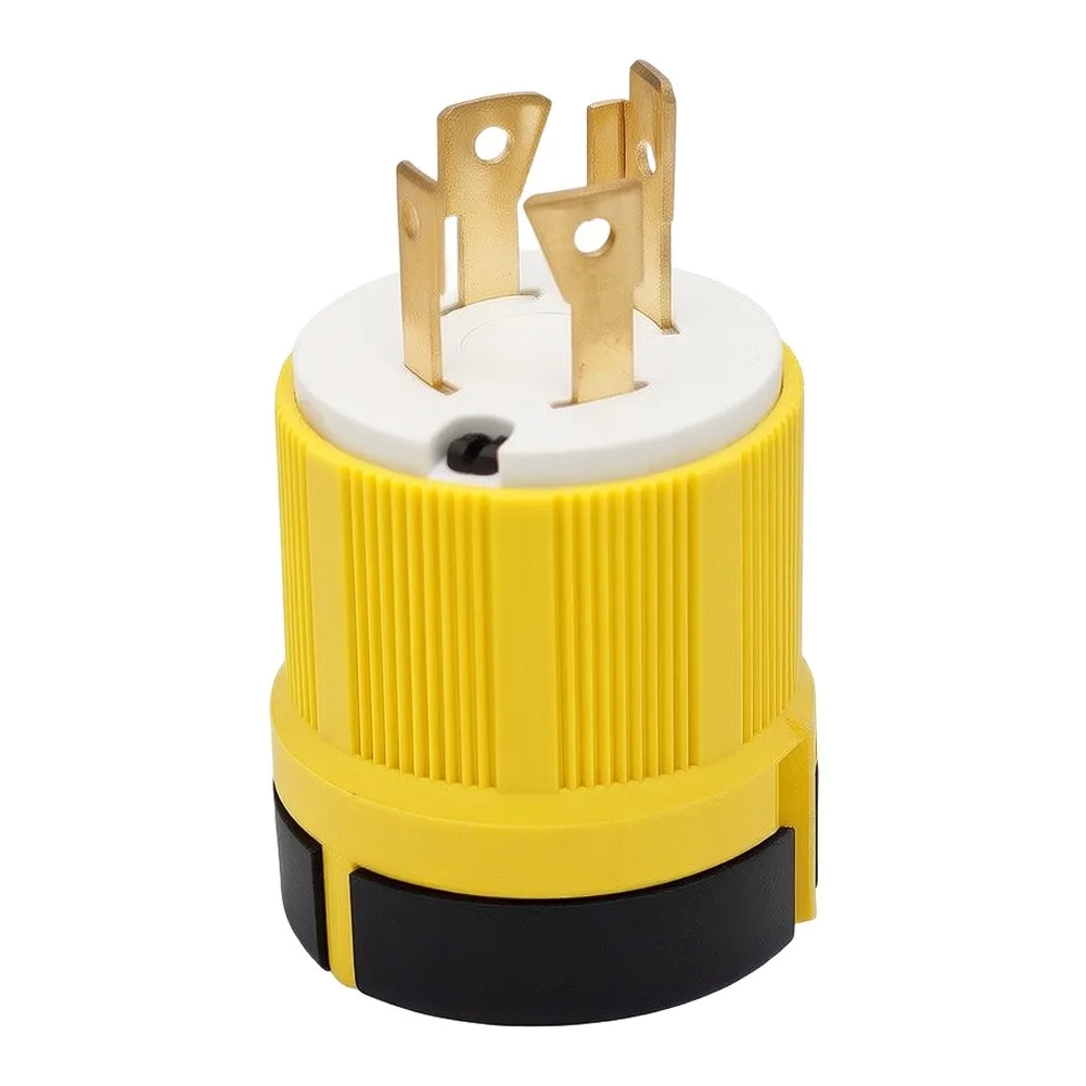 

Four-Core Anti-Drop Socket for Recreational Vehicle Power Connections Compliant with L14-30P and L14-30C Norms