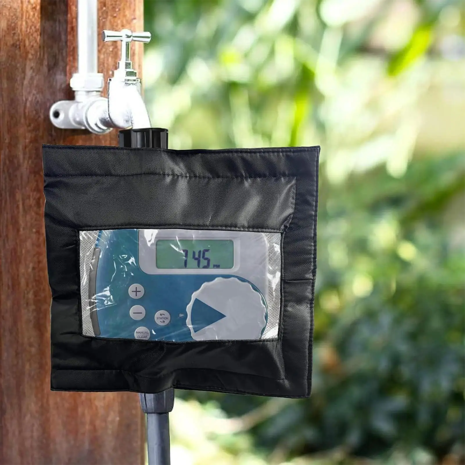 خرطوم غطاء مؤقت الري مقاومة الطقس درع واضح نافذة أمامية المضادة للأشعة فوق البنفسجية غطاء للحديقة في الهواء الطلق الحديقة الفناء الخلفي بارك #3