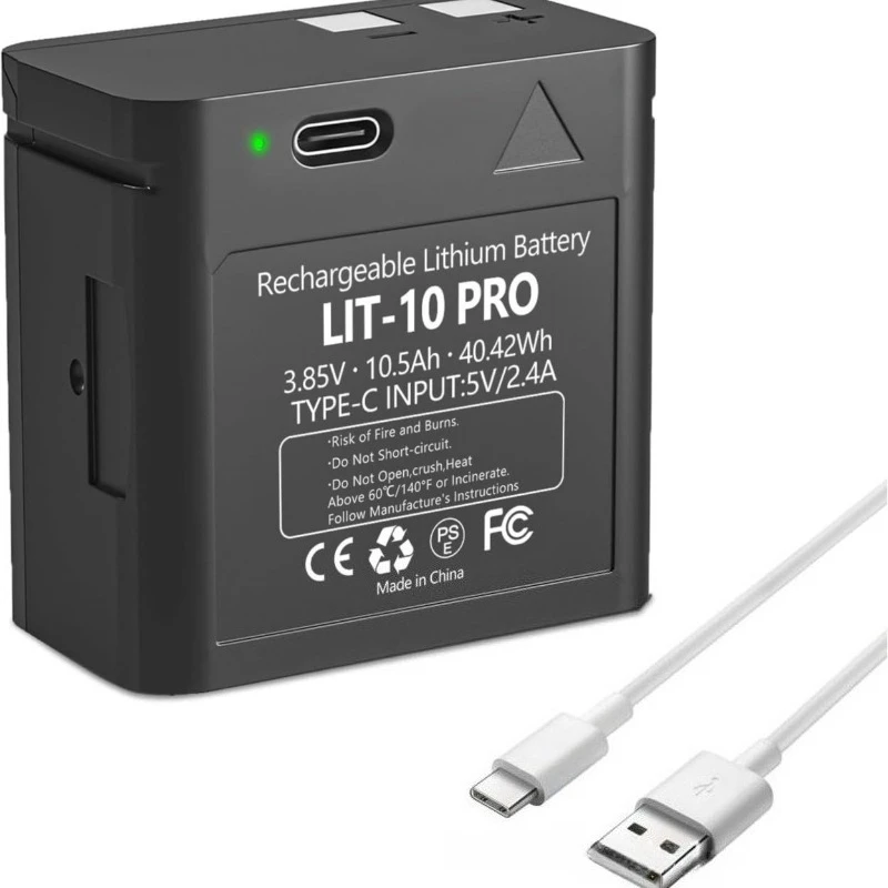 LIT-10 PRO 10500mAh 3.85V Rechargeable Lithium Battery For SPYPOINT LM2/Link-Micro/Cell-Link Series Hunting Trail Camera Battery