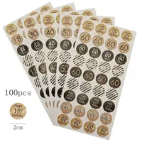 18 30 40 50 60th Birthday Thank you for Celebrating Label Sticker Happy Birthday Anniversary Party Decor Candy Gift Sealing Labe