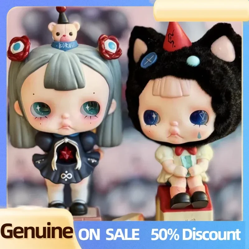 Echte Popmart Tinytiny Proloog Series Figuren Blind Box Tinytiny Dark Wind Toy Gift Schattige popfiguren Toy Mystery Box Gift