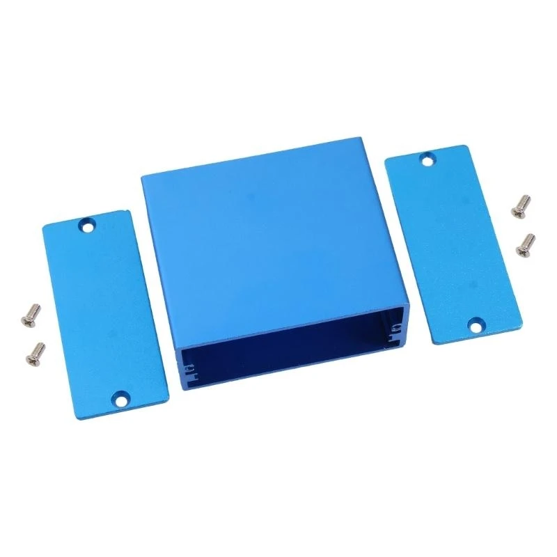  Extruded Project Enclosure Metal Waterproof Electric Box Aluminum Power Amplifier Chassis 1.97x2.28x0.94in(LxWxH)