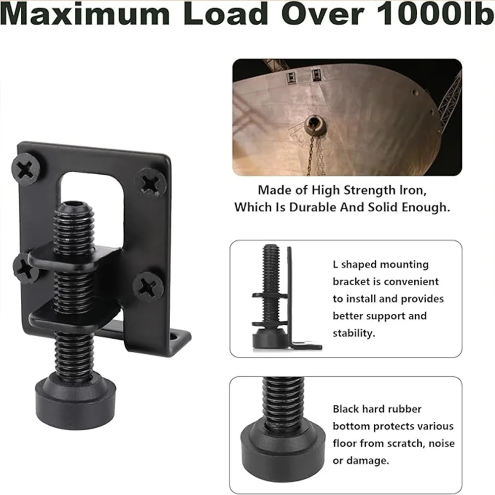 Adjustable Furniture Leveling Feet, Heavy Duty Furniture Levelers with Metal Mounting Brackets for Workbench Cabinet Wardrobe