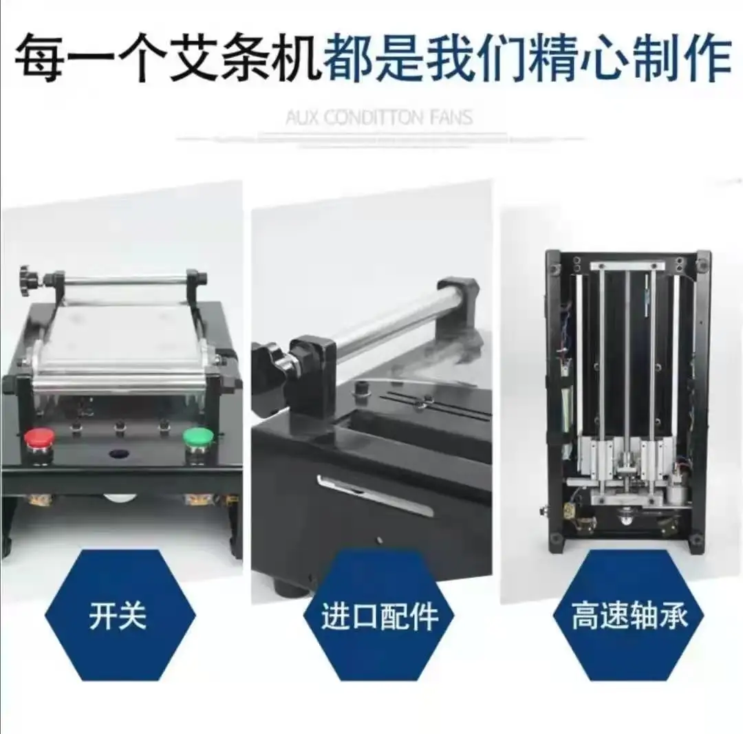 Imagem -02 - Rolo Elétrico Moxa Vara Máquina do Agregado Familiar Artesanal Moxa Vara Equipamentos Máquina de Rolo Automático Papel Amoreira Moxa Vara