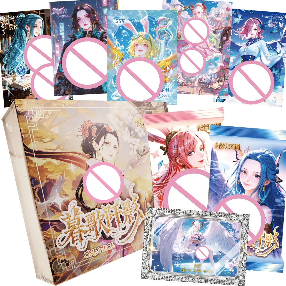 

Wholesale Anime One Piece Collection Cards Beautiful and Charming Girl Nami Boa·Hancock Gorgeous Dreamy Princess Cards Toy Gifts