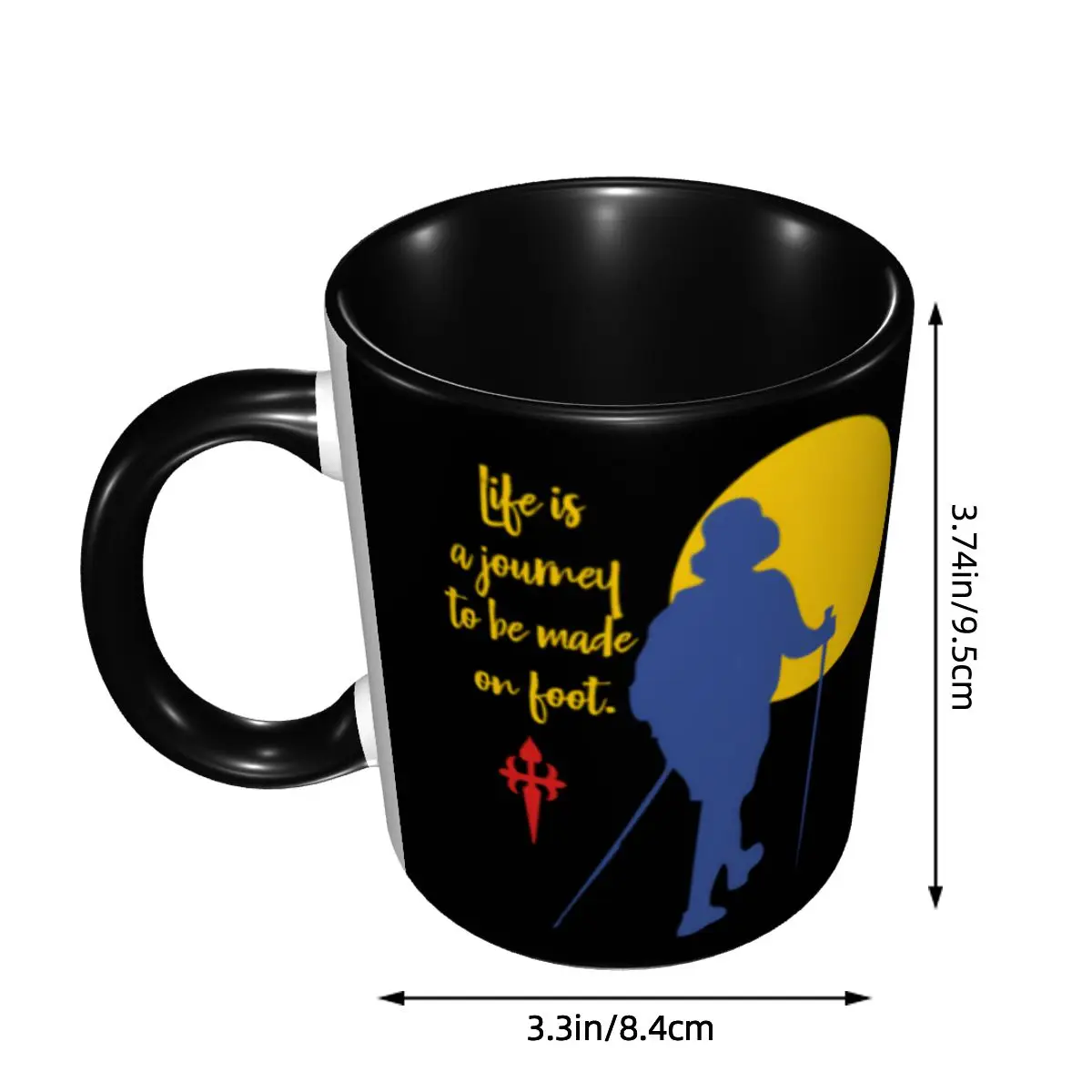 Buen Camino De Santiago Coffee Mug DIY Customized Way of St. James Ceramic Tea Milk Mug Cup