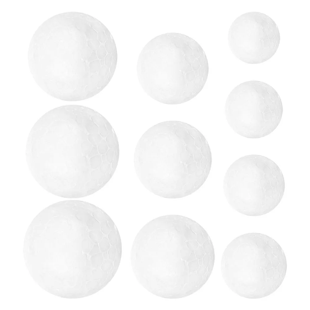 100pcs White Foam Balls for DIY Crafts, Wedding Decor, Party Decoration, Festival Scene Layout, Handmade Supplies