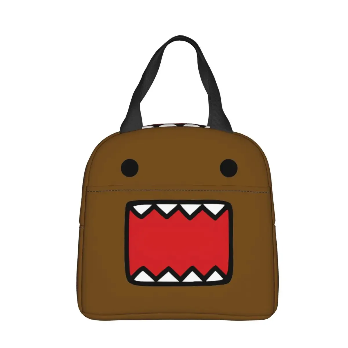 Domo Kun Doll Face Cute Insulated Lunch Bag Large Meal Container Thermal Bag Lunch Box Tote Beach Outdoor Food Storage Bags