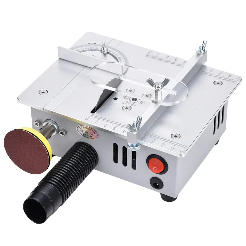 4 In1 Multifunctional Mini , Small Table Saw,Desktop Cutting Machine,Micro Lift Desktop Table Saw with Polishing Drill Machine