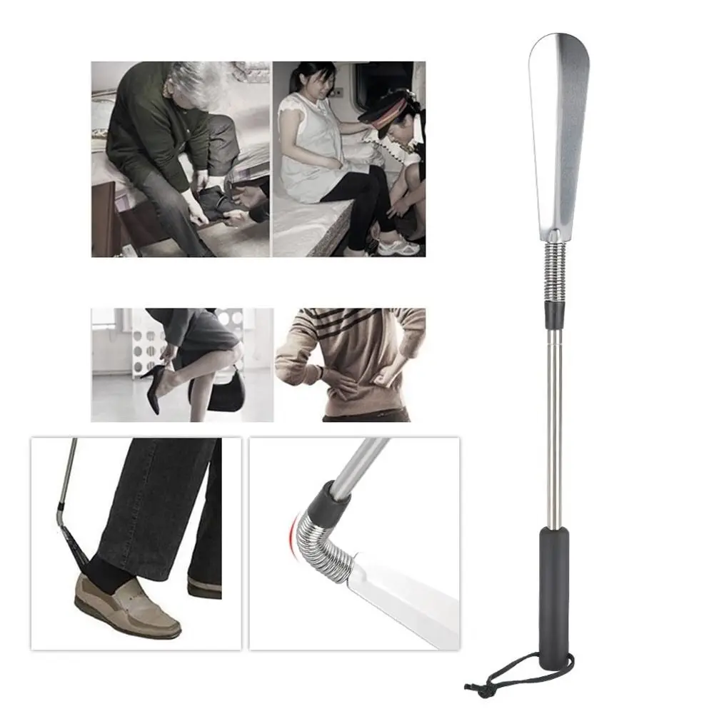 

Shoe Horn Extendable Shoe Horn Long Handle Stainless Steel Retractable Shoehorn Adjustable Telescopic Telescopic Shoehorn