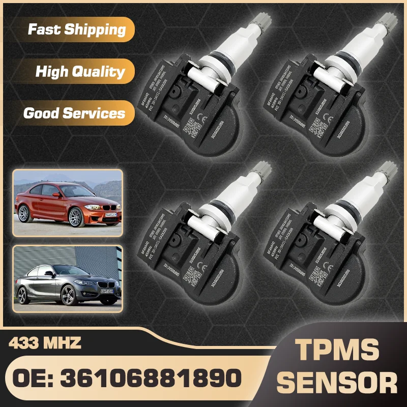 

Car Tire Pressure Sensor TPMS 36106881890 433 MHz For BMW 1 F20 F21 2010-2015 BMW 2 F22 F23 F87 F45 F46 2012-2017 36106855539