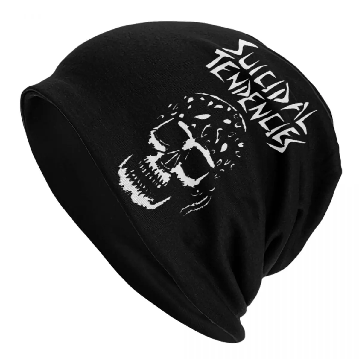 Suicidal Tendencies Rock Band Autumn Winter Beanies Skeleton Skullies Caps Women Fashion Warm Thermal Elastic Bonnet Knit Hat