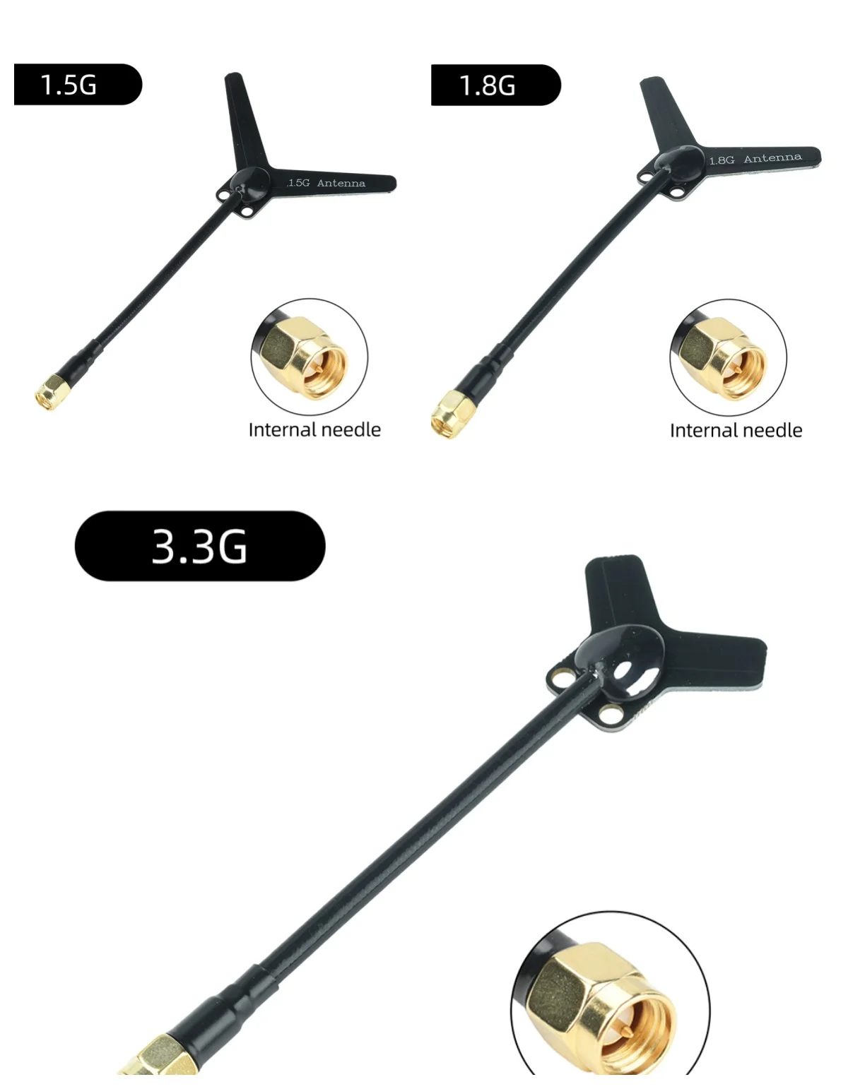 1400-3500MHz 1.5G 1.8G 3.3G Telemetry Antenna Y-Type Directional FPV Antenna Image transmission for FPV Drones Model Aircraft