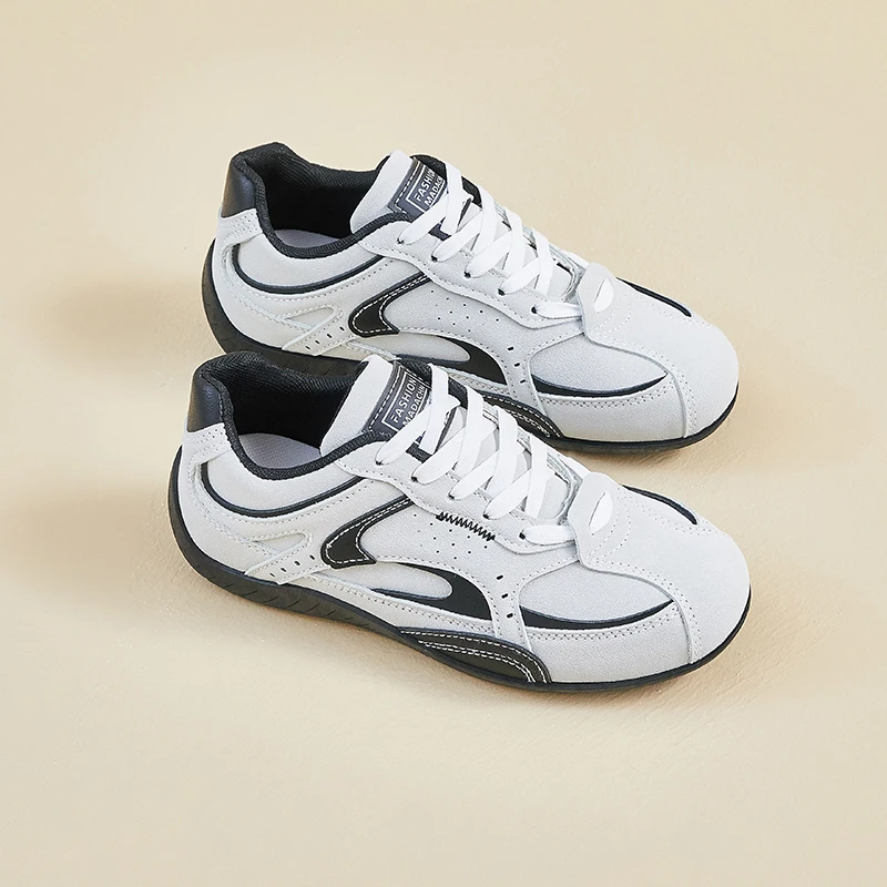 

2025 Autumn New Women's Shoes Retro German Training Shoes Flat Gump Shoes Lightweight Sports Shoes Casual Shoes