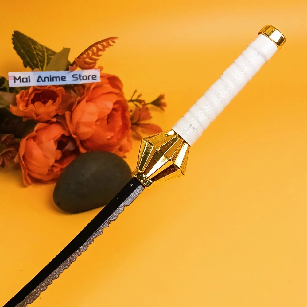 10-calowa Katana z Anime Bleach, Katana w Naturalnej Wielkości, Samurajski Miecz, Szabla Aizen, Metalowy Nóż Kenpachi, Nieostrzona Imitacja Miecza, Zabawka, Prezent