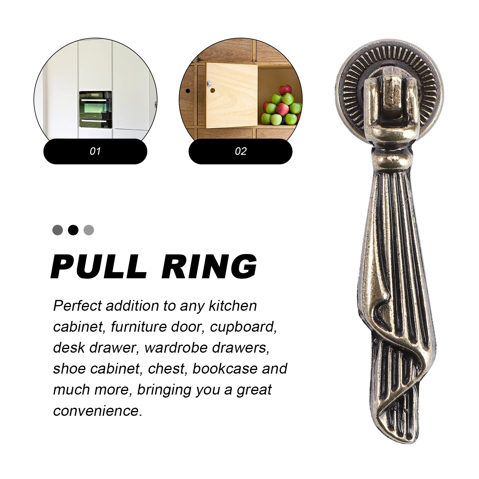 

Набор из 4 винтажных ручек-кнопок для ящиков из цинкового сплава премиум-класса с гладкой отделкой для мебели, дверей, шкафов, комодов, книжных шкафов