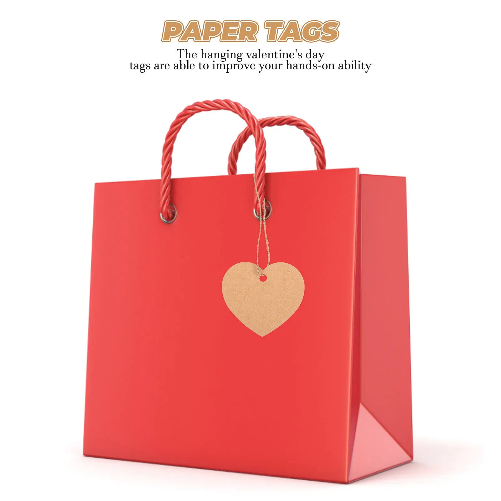

Набор бумажных подарочных бирок в форме сердца, романтические подвесные бирки для поделок своими руками, декоративные этикетки для упаковки, вырезанные в форме сердца к Дню святого Валентина