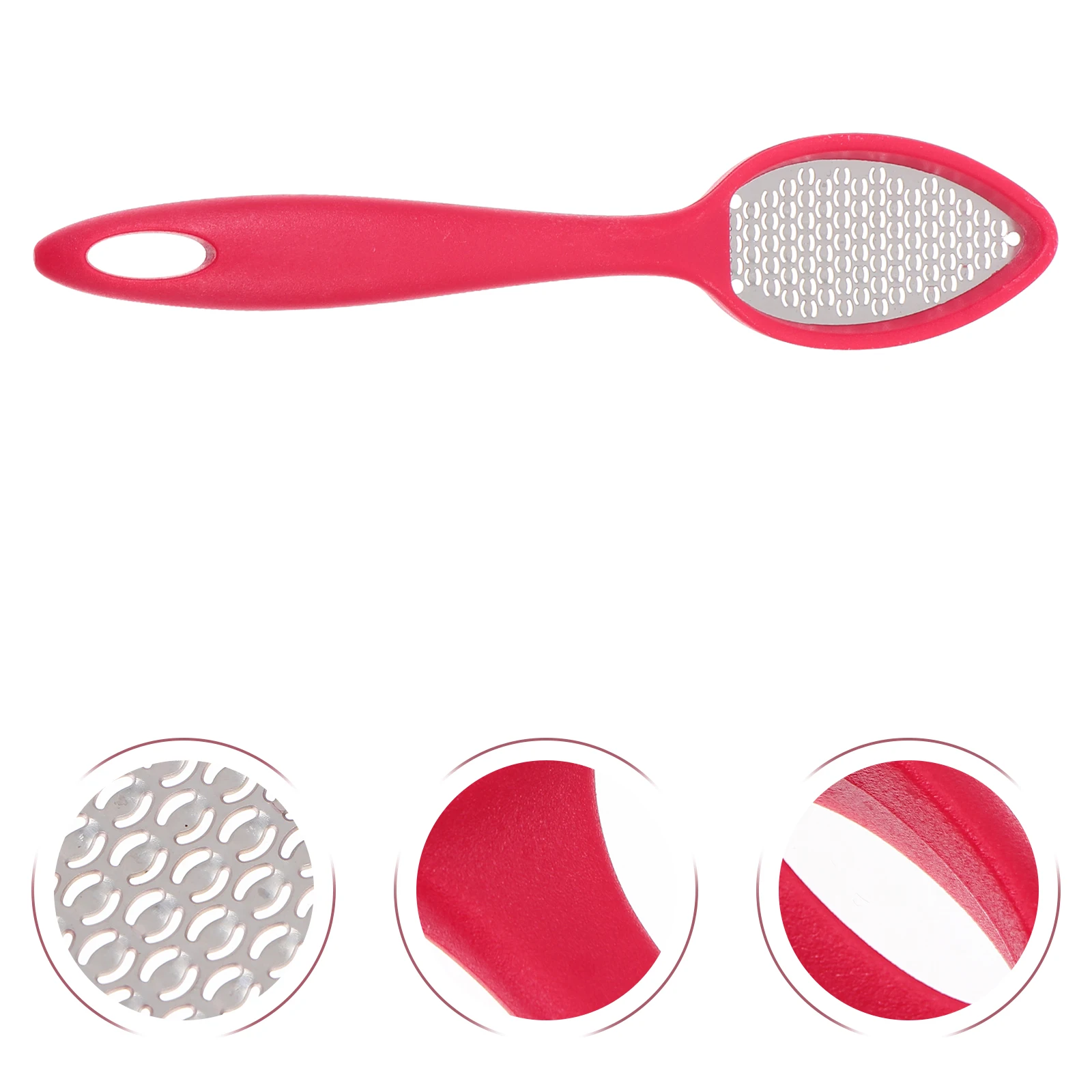 Râpe à pied en métal, outil de pédicure, dissolvant de callosités, lime à pied ergonomique, conception confortable, dissolvant de peau morte sûr pour les talons, 2 pièces