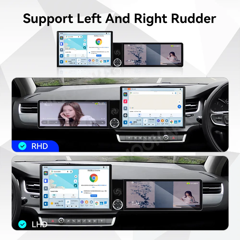 Qualcomm Android Radio For Citroen c5 2008~2018 Dual Screen GPS Multimedia Navigation Car Stereo Receiver player IPS Head Unit