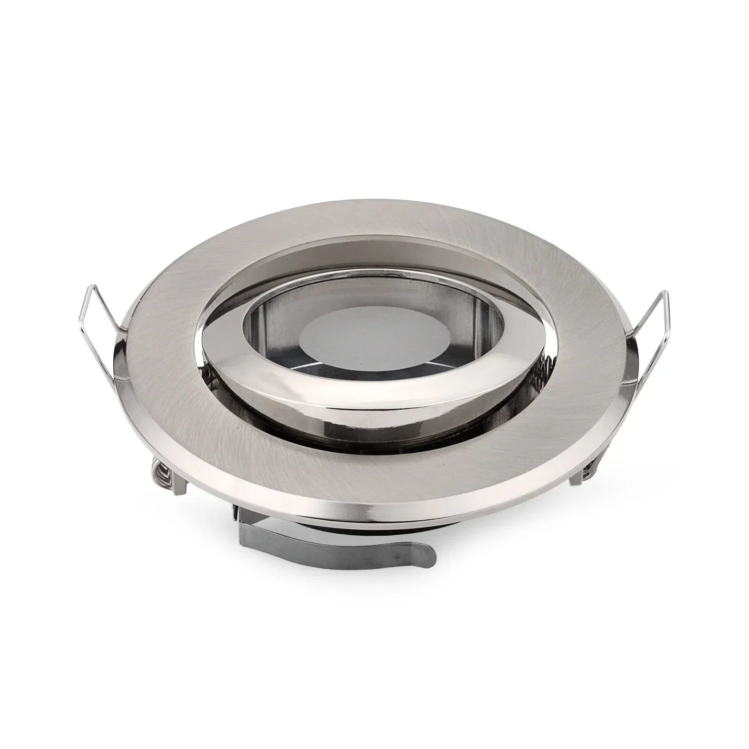JOYINLED IP44 GU10 LED Spotlight Fitting Mounting Frame 1/10PCS Zinc Alloy with Glass Lens Round LED GU10 Ceiling Lamps Fixture