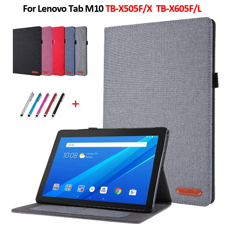 Case for Lenovo Tab M10 Case 10.1  Flip Stand Cowboy Tablet Cover For Coque Lenovo M10 Case TB X505X X505F X505L X605F X605L