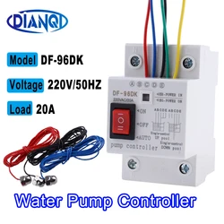 DF96D Din Rail water level control 2M automatic water level controller Pump Controller Cistern Automatic Liquid Switch 220V