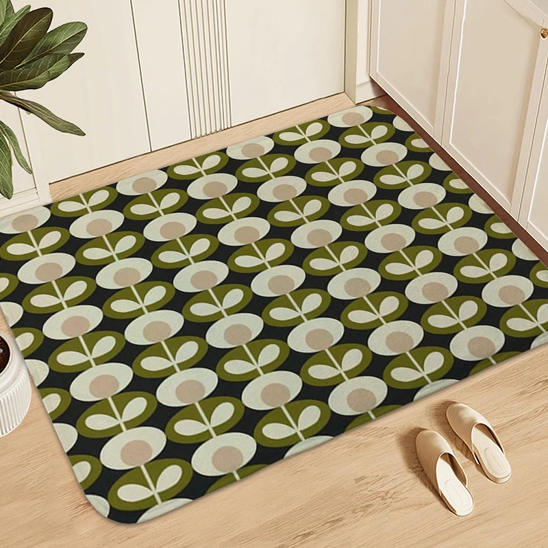 House Entrance Mat O-Orla K-Kiely Funny Doormat Bathmat Carpet for Bedroom Modern Home Decoration Entryway Sleeping Room Rugs