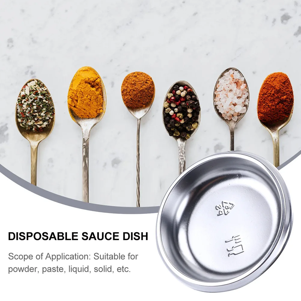 200 Piezas de Platos para Salsas de Plástico Desechables, Tazones para Salsas de Soya, Vinagre, Aceite de Chile, Plato para Servir Aperitivos, Bandeja para Condimentos de Cocina