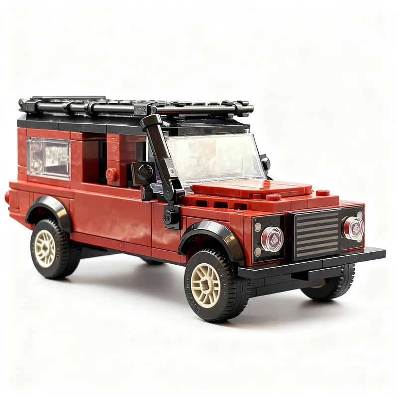 300 Uds. MOC Land Rover Defender ciudad campeones modelo arquitectura de bloques de construcción regalos de navidad educación ladrillo juguetes cumpleaños
