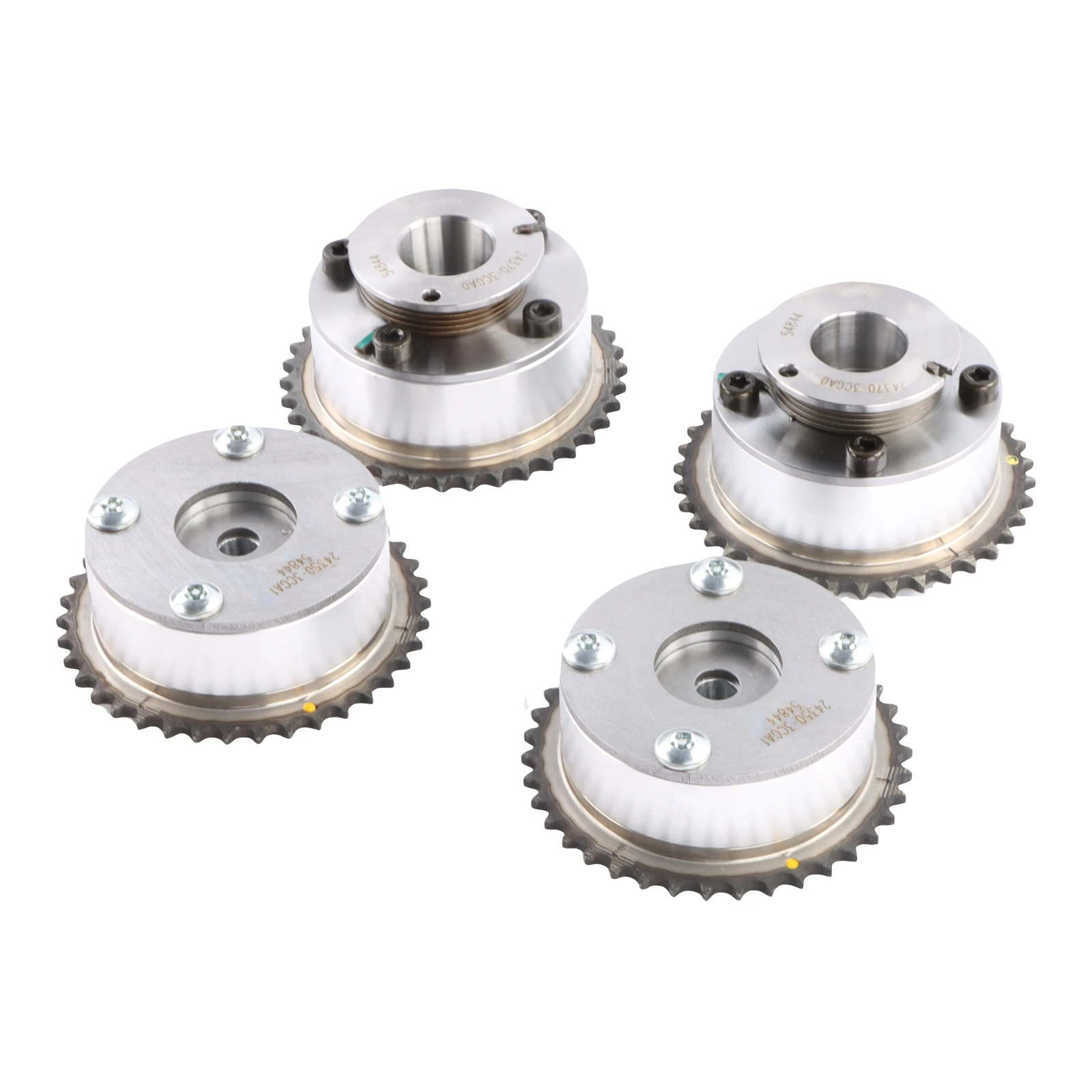 

New1 Set Intake & Exhaust Camshaft Adjuster for Hyundai Kia Sorento Sedona Cadenza Santa Fe 3.3L G6DH 3.3 OE Parts