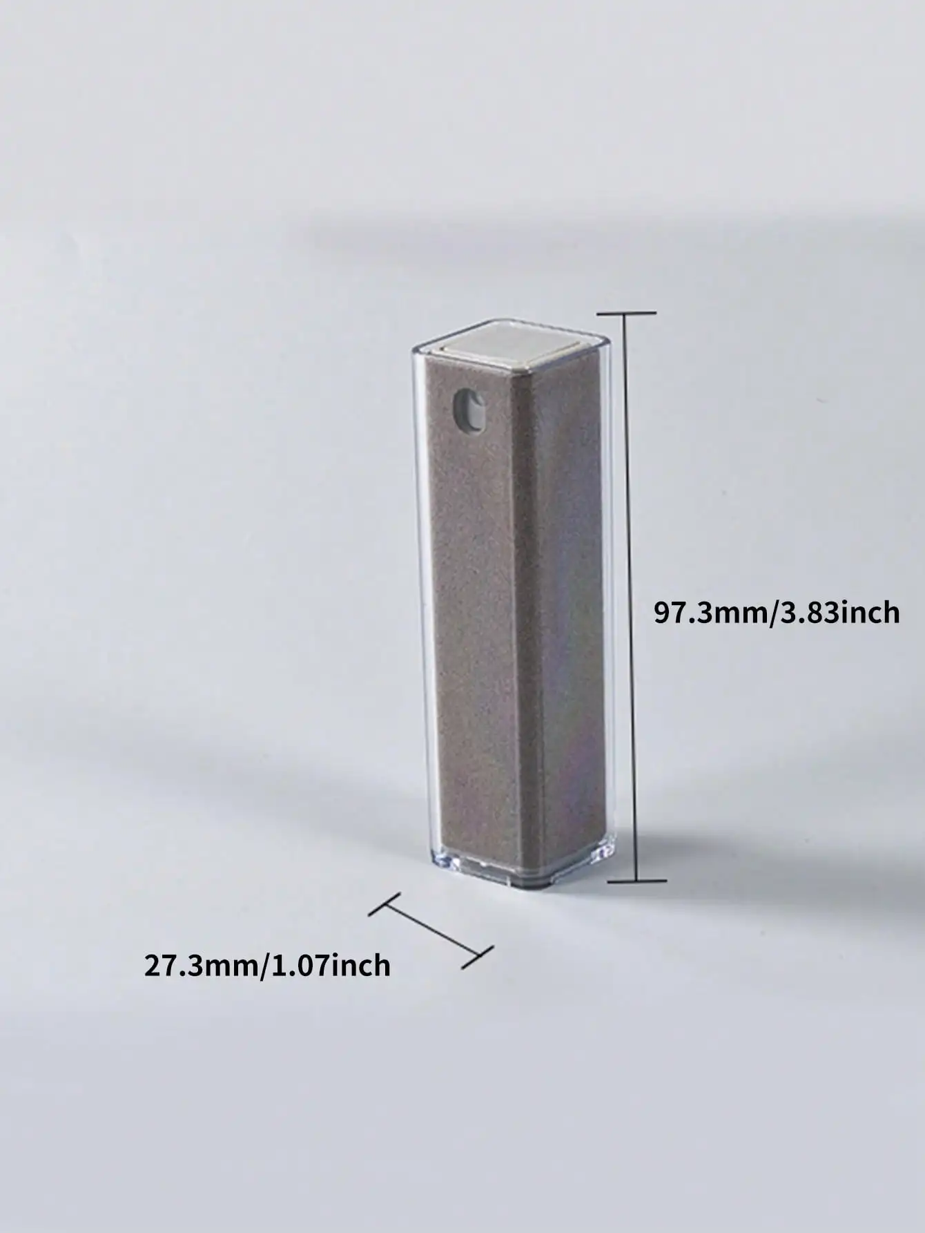 1pcs 15ML Square Tube Spray Wipe Storage Integrated Empty Screen Cleaner Refillable Bottle with Anti Fingerprint Travel Bottle