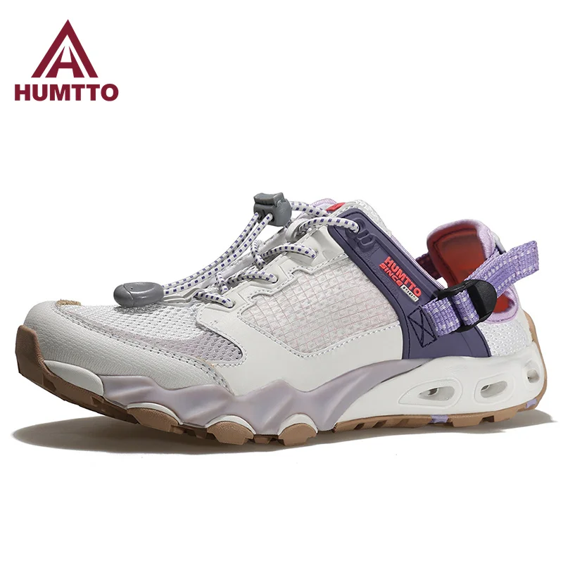 

HUMTTO Women Sandals Fashion Casual Sneakers for Womens 2022 Summer Breathable Brand Flat Ladies Luxury Designer Woman Shoes