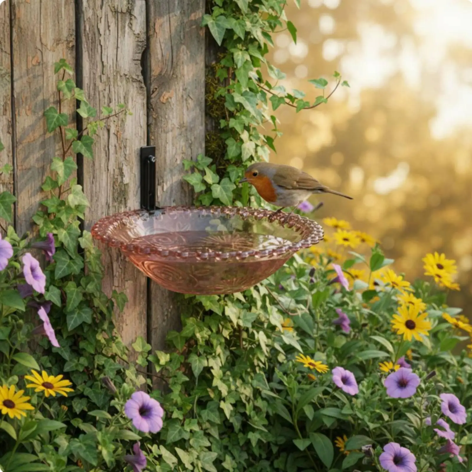 Hanging Bird Feeder Bath Double Functionality Feeder for Birds Plastic Bird Pool Outdoor Birds Bath for Railing Fence or Tree Hanging Bird Feeder Bath Double Functionality Feeder for Birds Plastic Bird Pool Outdoor Birds Bath for Railing Fence or Tree