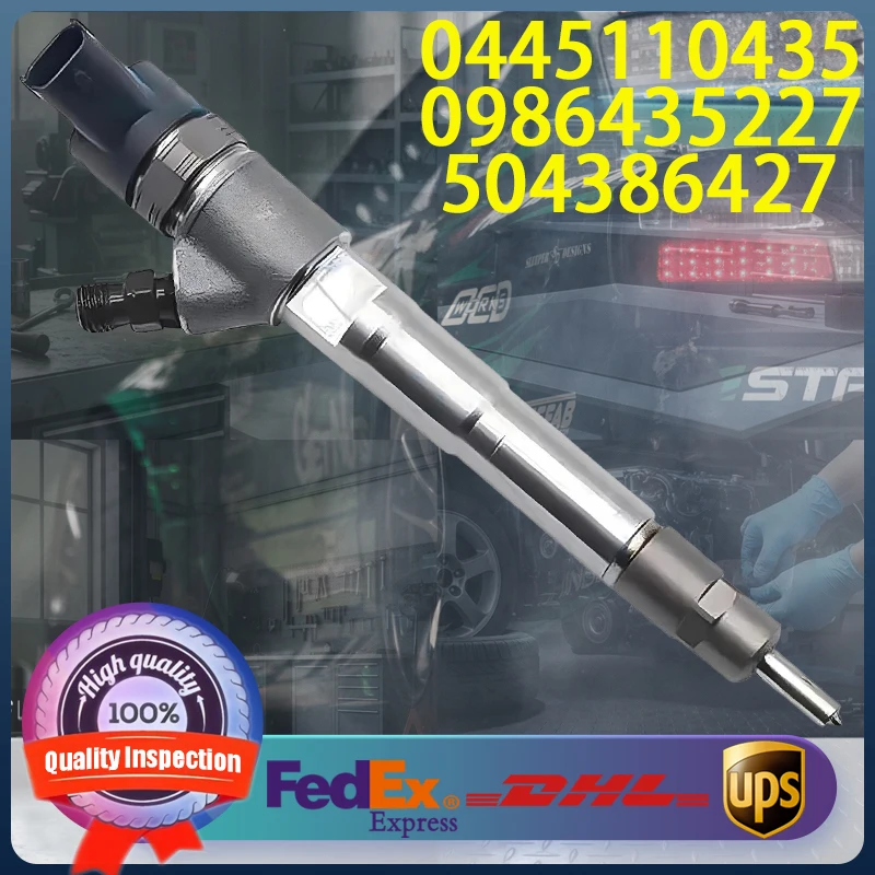 

0445110435 0986435227 504386427 Common Rail Fuel Injector For Fiat Ducato Iveco Daily 2.3 D Engine