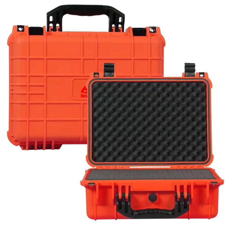 Жесткий футляр 12,8x6,8 дюйма, портативный водонепроницаемый защитный футляр для камеры с настраиваемой пеной, подходящий для использования дронов, камерой,