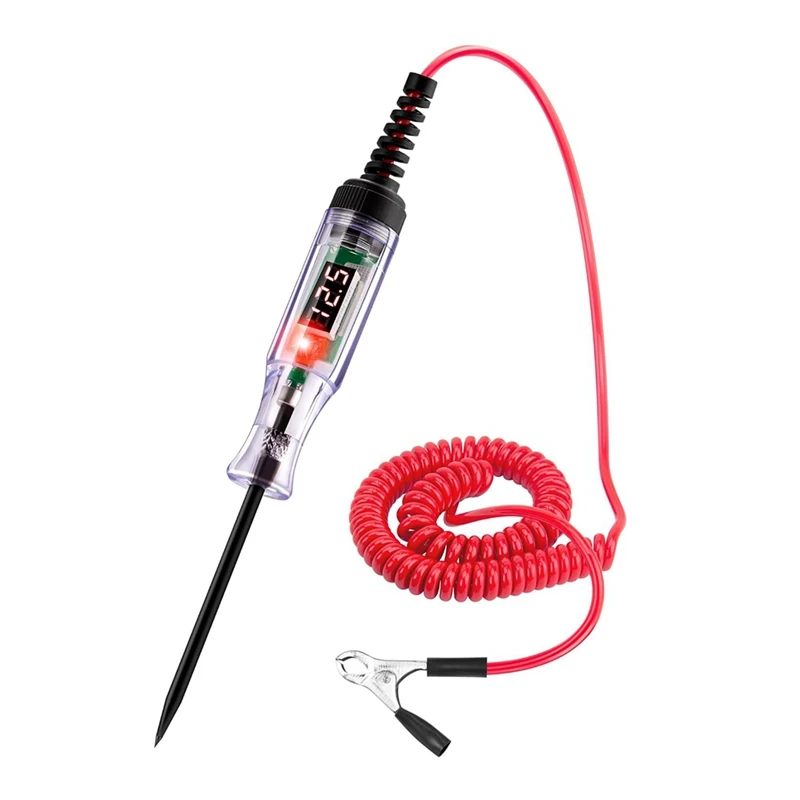 Circuit Tester Test Light Automotive 5-90V Digital LED Circuit Tester with Voltage Display, Auto Bidirectional Voltage Tester