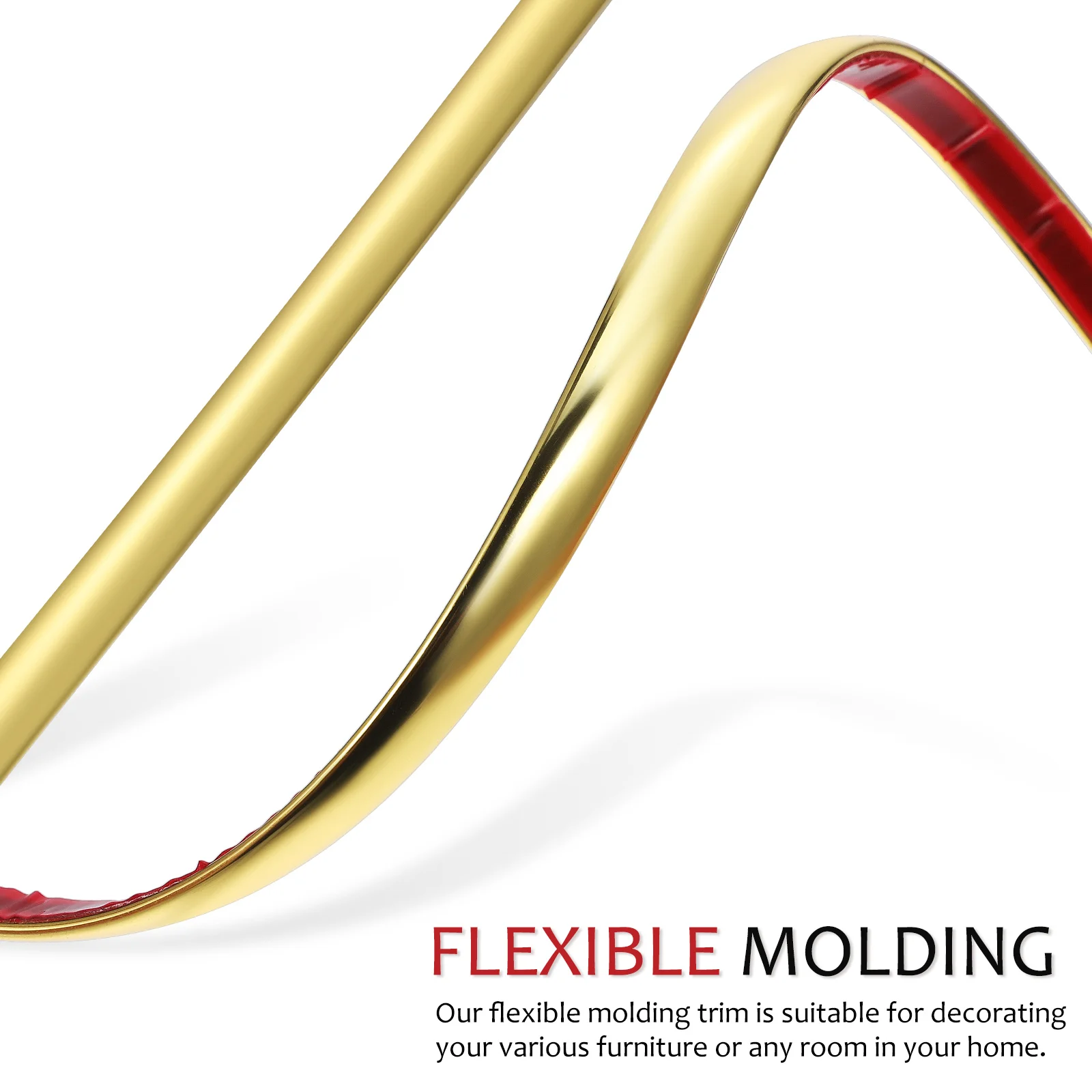 

2 Rolls PVC Wallpaper Gypsum Line Peel and Stick Molding Trim Border Self Adhesive Modern Applique