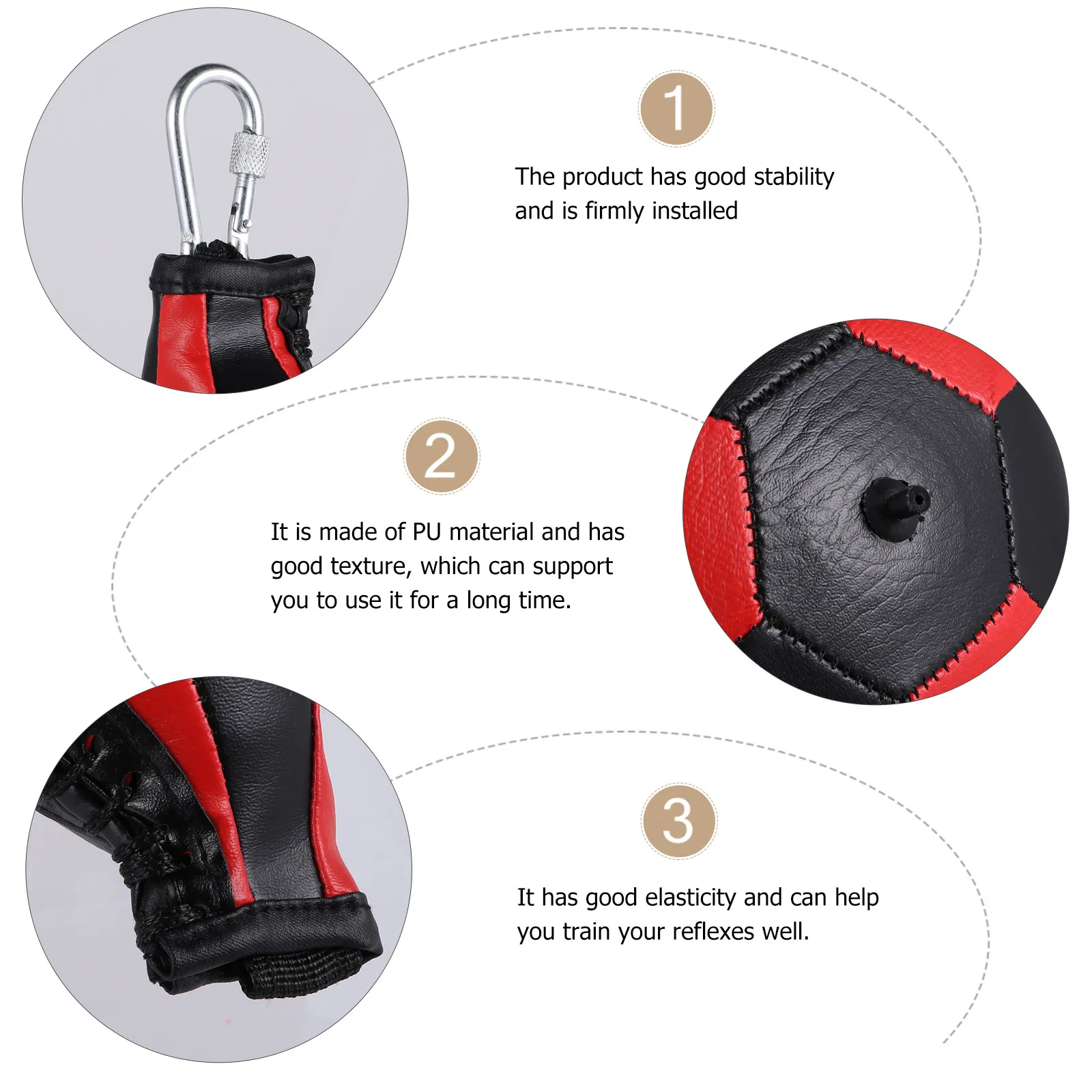 1Pcs Premium PU Speed Ball for Boxing Training Excellent Stability Reflex Improvement Stress Relief At Home Gym Office Punch