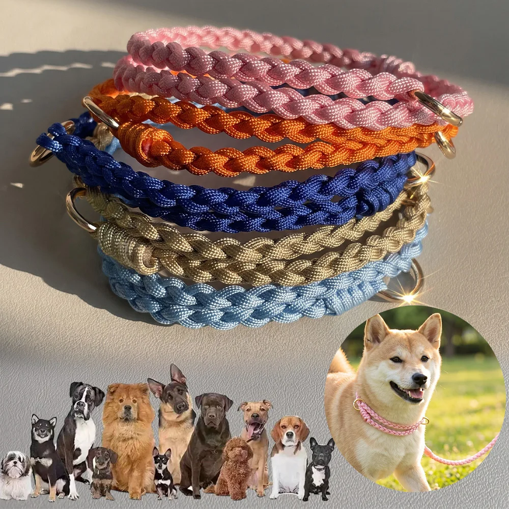 Colorful And Cute Dog Pet Collar Fully Adjustable Suitable For Large Medium Small Dogs Neck Collar Dog Walking Rope Chain Collar