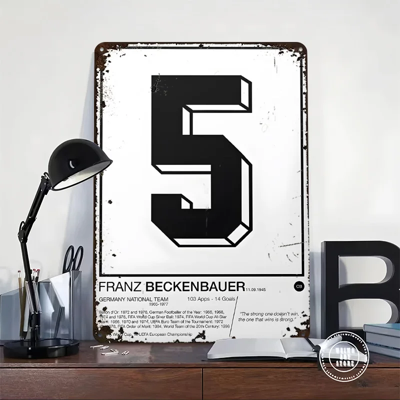 Franz Beckeuer Printed Poster Customized Wall Art Retro Vintage Metal Tin Signs for Office Decoration Gaming Custom Plate House