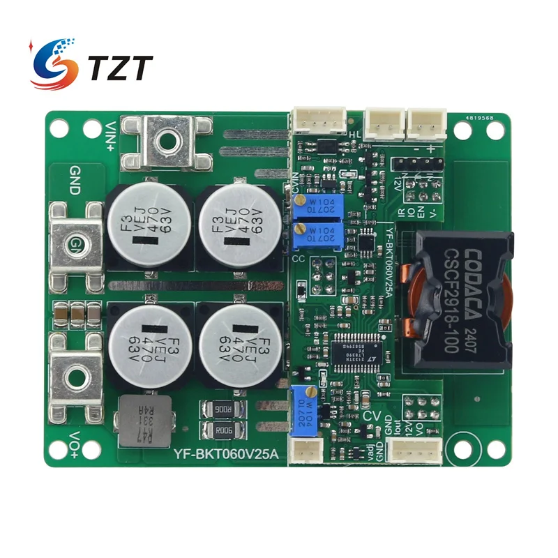 TZT YF-BKT60V25A 25A 9-60V Automatic Buck Boost Module Buck Boost Converter Step up down Converter