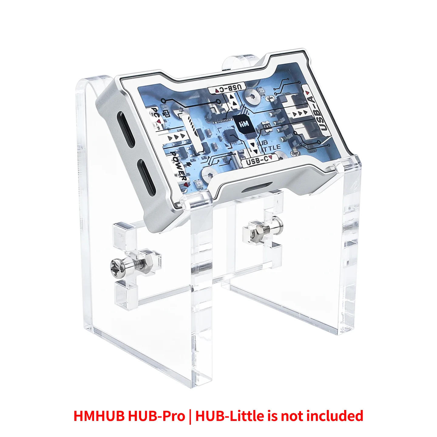 Acrylic Stand for HMHUB HUB Pro 2-To-3 Port HUB-Little Gaming True 8K 2 to 3 Expansion Dock Desktop Stand Computer Components