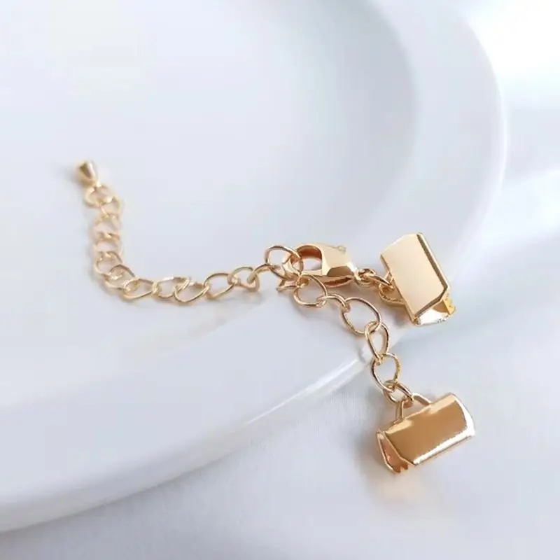 

14K Gold Plated Pony buckle diy lobster buckle tail chain bracelet necklace end buckle accessories