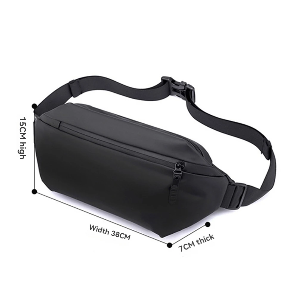 Men's Waist Bag Outdoor Casual Shoulder Crossbody Bag Multifunctional Waterproof Travel Running Chest Bag