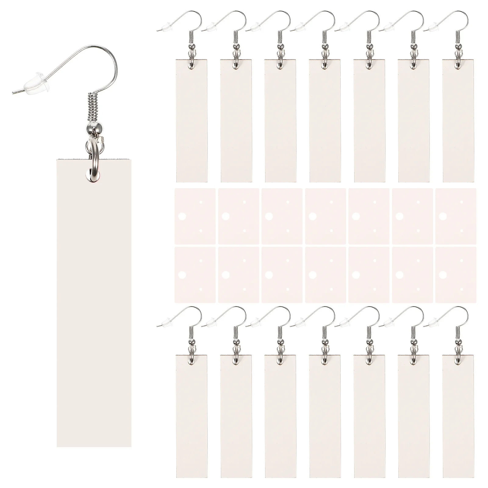 1 مجموعة صنع عدة Diy التسامي للمجوهرات اليدوية المشاريع الحرفية الفراغات الخشبية خفيفة الوزن الحلي الزخرفية القرط