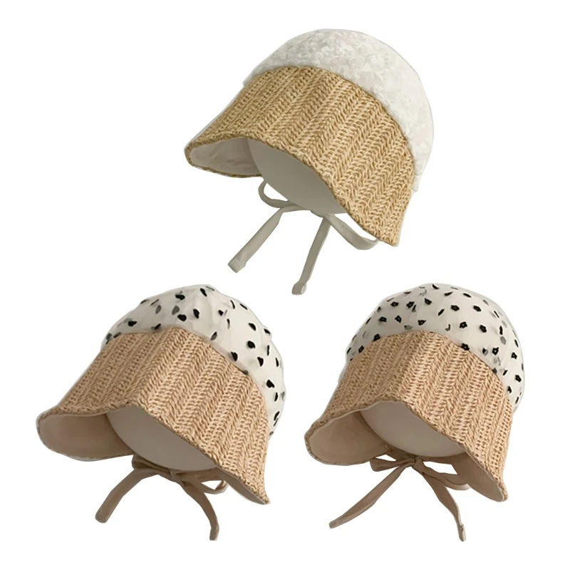 

Baby Little Kid Hat Breathable Lace Bonnet Cotton Adjustable Hat Cap