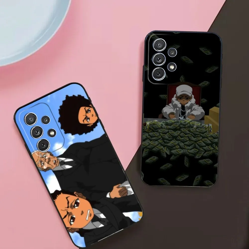 Cartoon The B-Boondocks Phone Case For Samsung Galaxy A13,A21s,A22,A31,A32,A52,A53,A71,A80,A91 Soft Black Phone Cover