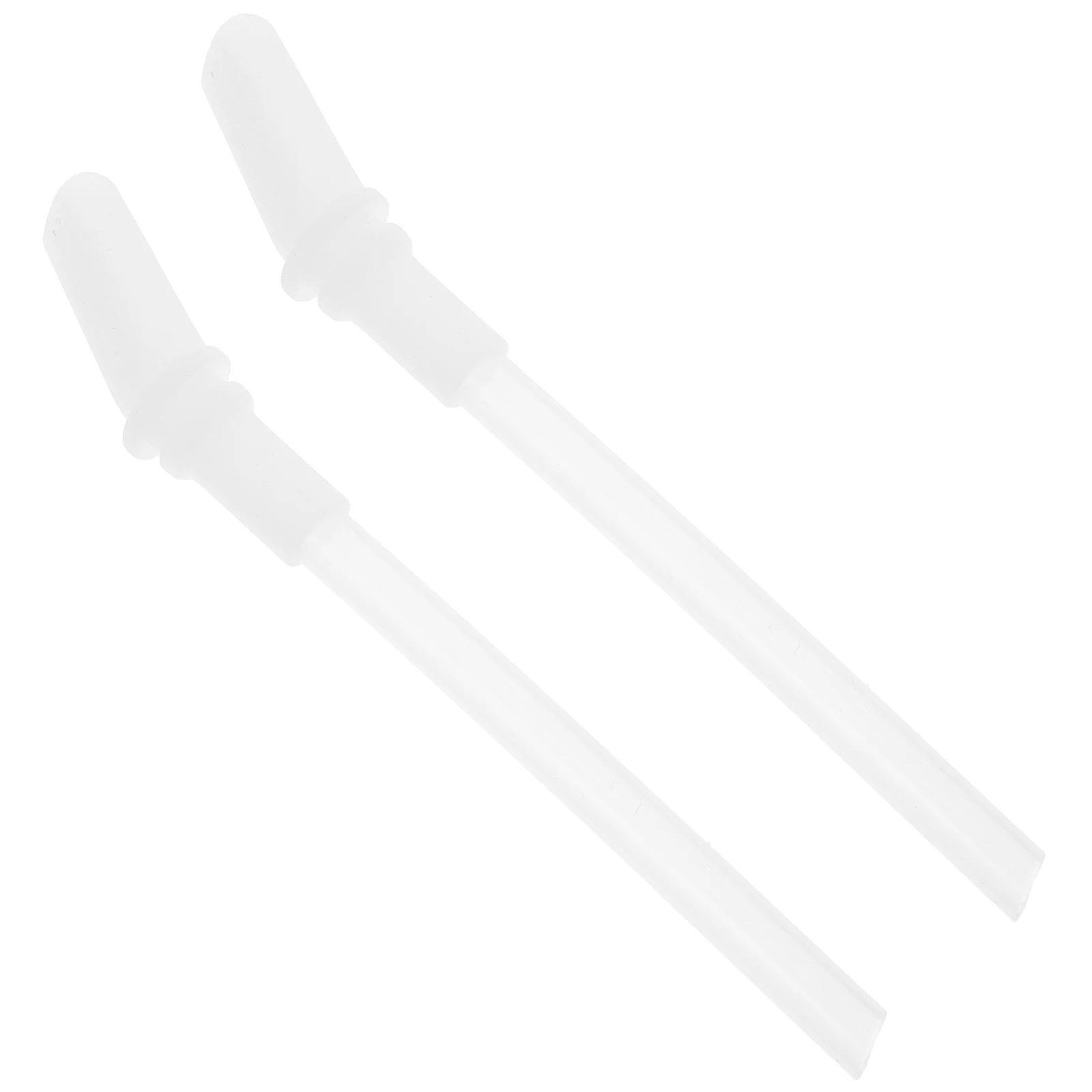 

2 Sets Silicone Straws Replacement Leakproof Universal Fit For Drinking Cups Water Bottle Accessories Reusable