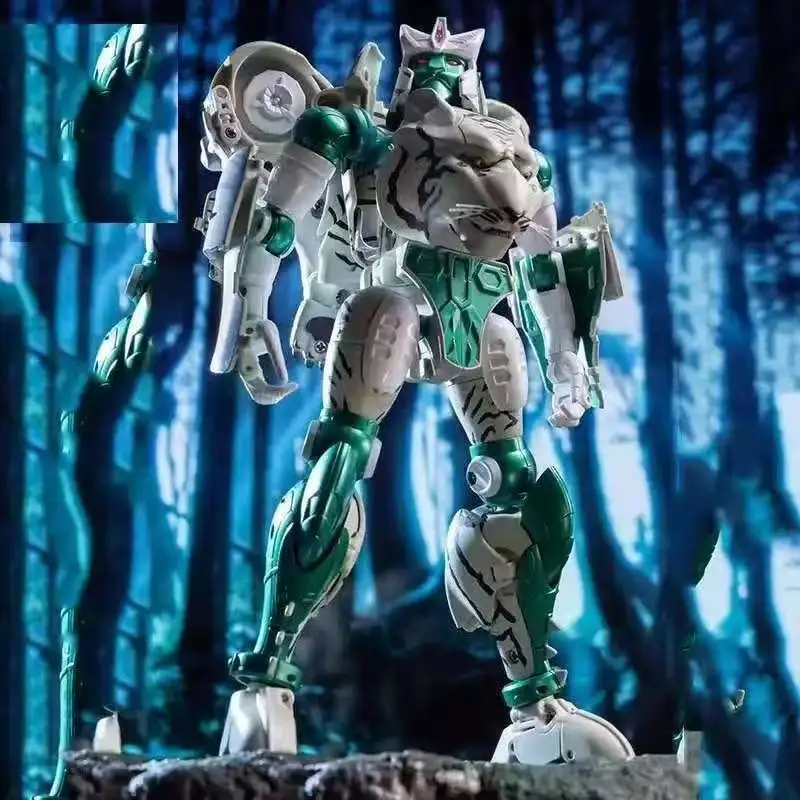 Transformacja Zabawka BW-10 BW10 Wersja Metalowa Białego Tygrysa Wojownika Beast Man Figurka Akcji Oryginalne Opakowanie Model Kolekcjonerski Prezent